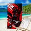 Red Black Apex Beach Towel - Soft, Absorbent Microfiber, Lightweight, Ideal for The Beach, Parties, Travel, Camping Fan Gifts