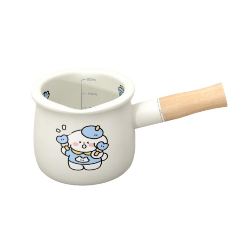 Enameled Milk Pot Baby Supplement Pot Can Be Boiled Simmering Jam Butter Pan Kitchen Cookware