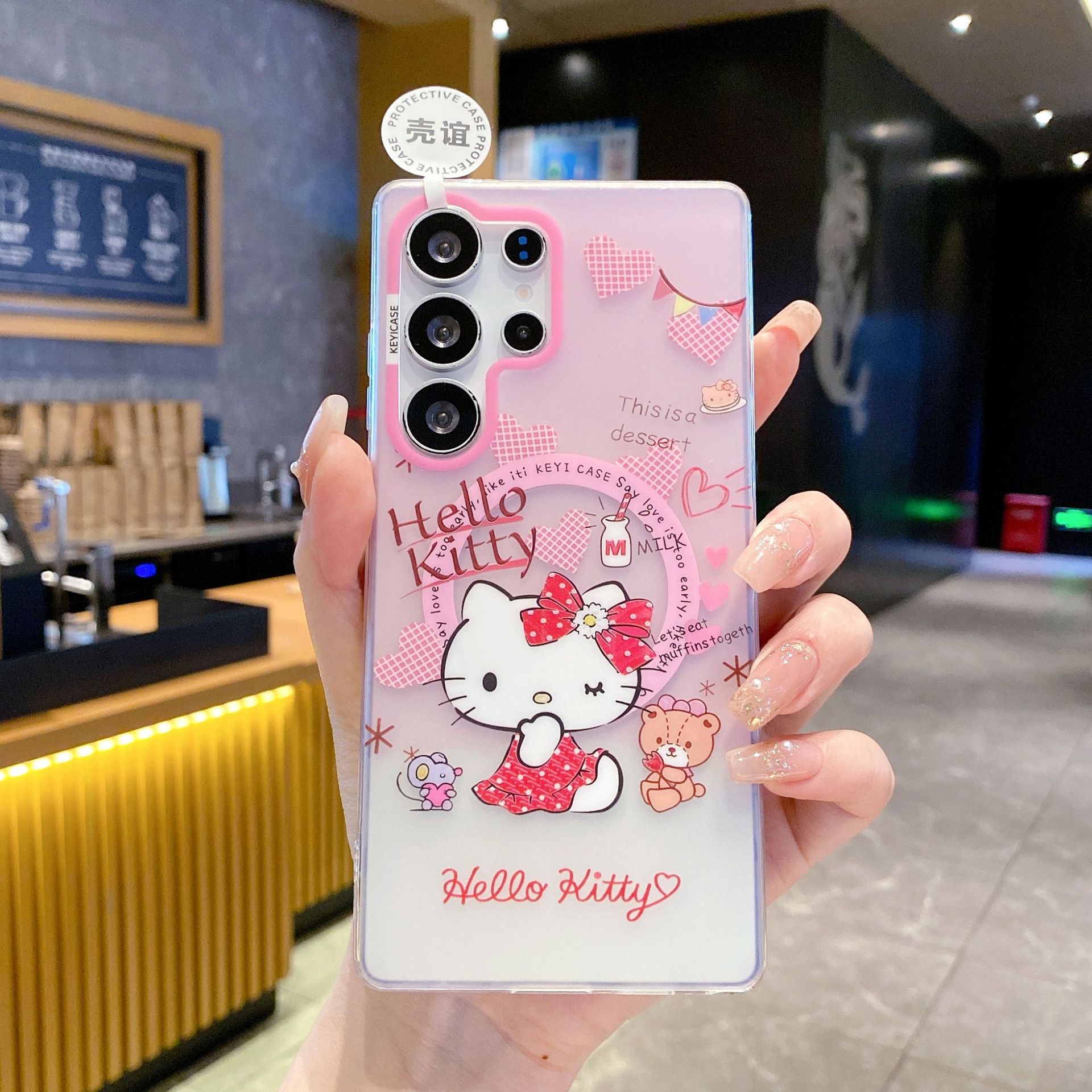 Skin-sensitive magnetic suction IMD Samsung S11Ultra mobile phone case S11 Korean cartoon S11 cute S11 protective case S26