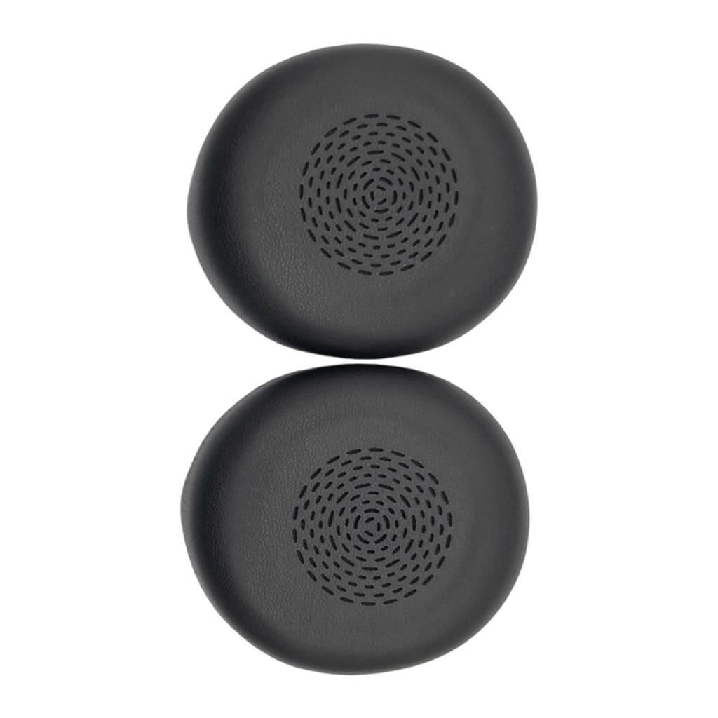 1Pair Ear Pad Replacement Protein Leather Earpads Ear Cushions Sponges Cover Earmuffs for Jabra Evolve2 75 Headphones