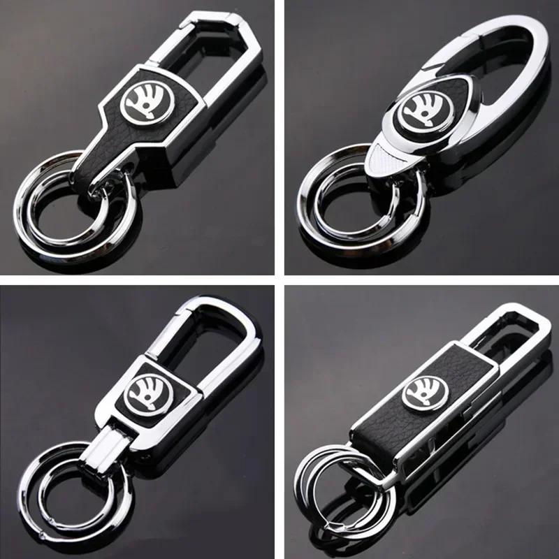 Portachiavi per Auto per Skoda Karoq Kamiq Octavia Rapid Fabia Kodiak Spaceback Superb 2 Kodiaq 1 Yeti Catena Fibbia Chiave Styling dncp95