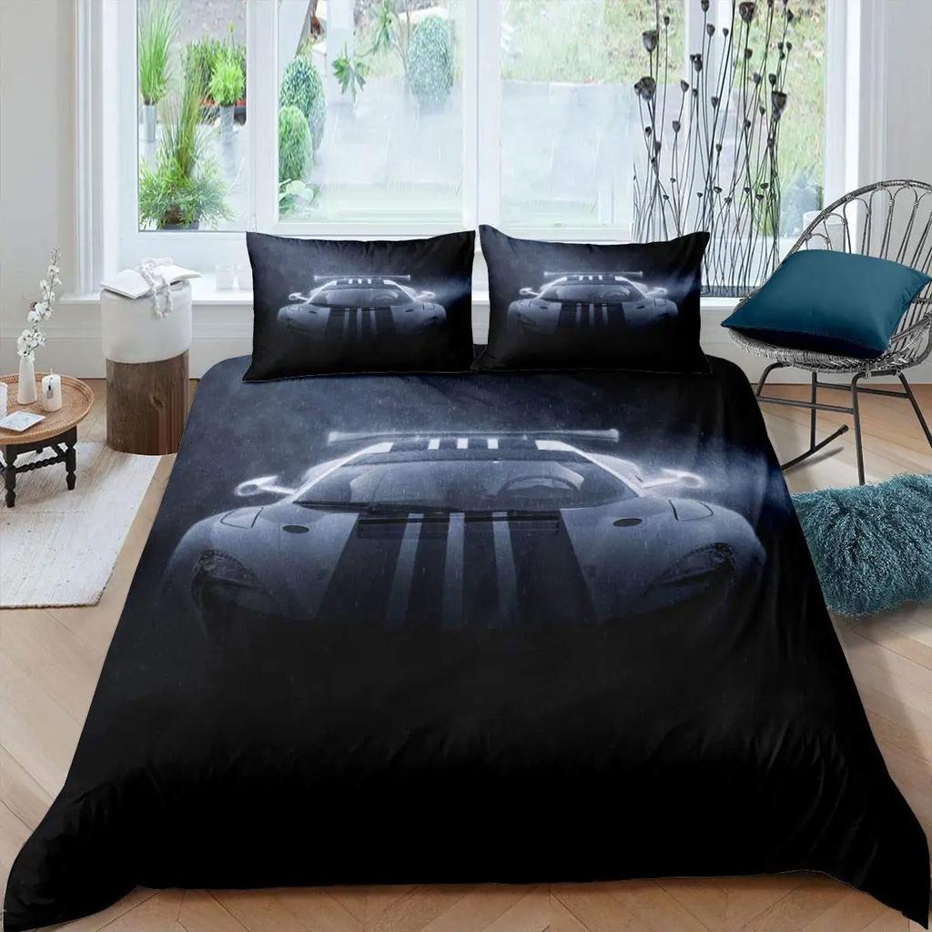 Robot Duvet Cover Set 3D Modern Science Fiction Cool Robot Bedding Sets Full Size Futuristic Machine Comforter Cover Set 2/3pcs