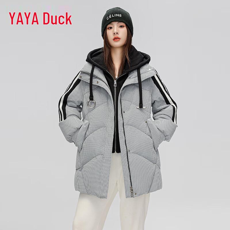 

Женский зимний вязаный пуховик Yaya средней длины с капюшоном S