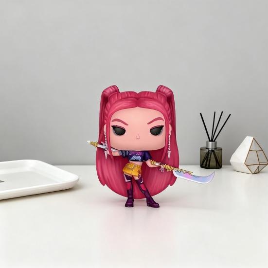 Girl Troupe Figurine Resin Cartoon Singer Ornament Korean Pop Music Idol Decoration Collectible Gift
