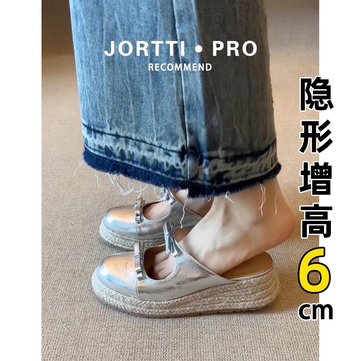 

Sheepskin version~ retro thick-bottomed muffin bag head bow cool slippers 2025 summer new wear half slippers women 40 серебряный