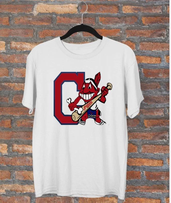 

Cleveland Indians Baseball T-shirt White Unisex All Size S to 5XL 2XL