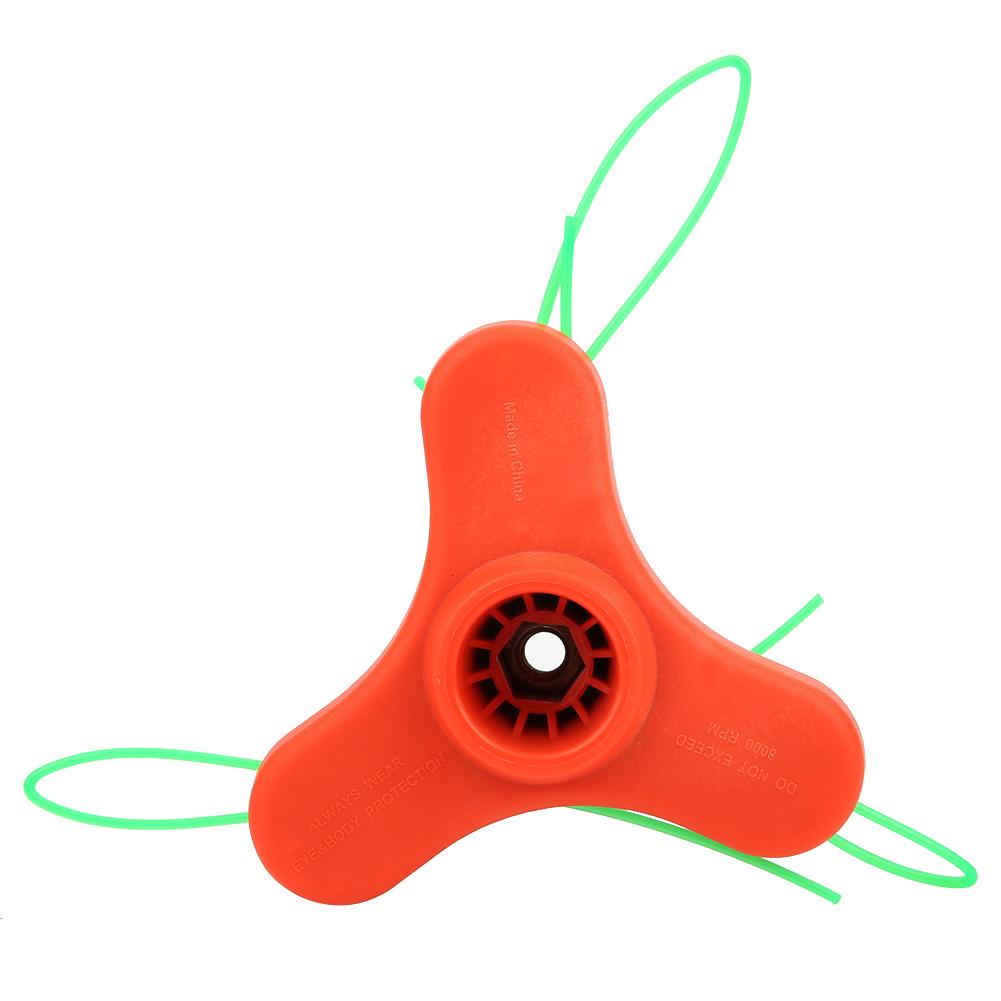 Nylon Grass Trimmer Head Replacement with 3 Lines Garden Tools Lawn Mower Parts