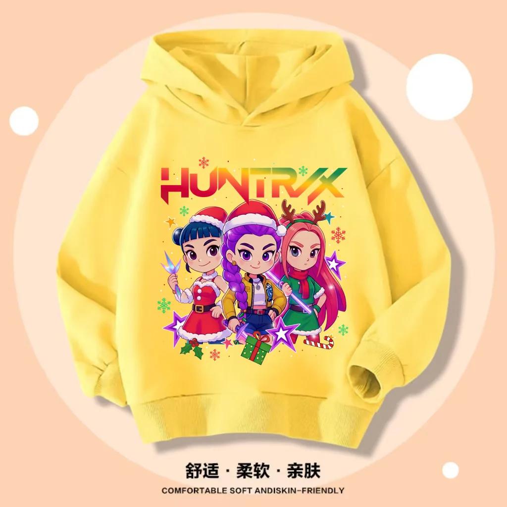 KPop Devil Hunter Huntrix Hoodie Christmas Gift Children's Hoodie Princess Girl Fashion Spring and Autumn Hooded Pullover