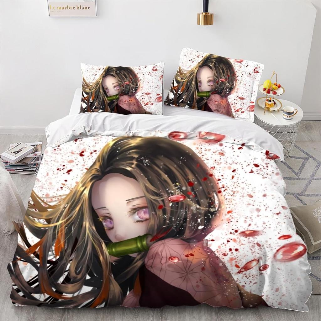Singer Angel Rainbow Cartoon Printed Bedding Sets exquisite bed supplies set duvet cover bed comforter set luxury birthday gift