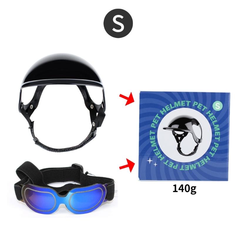 Dog Goggles Adjustable Pet Helmets Puppy Helmets Motorcycle Dog Sunglasses Dog Hat Dog Hat Safetys Helmets