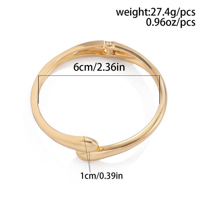 

Bracelet Trendy European and American Style Combination Bracelet High-End Alloy Open Bracelet H Golden Water Drops