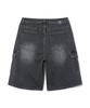 Ucla Unisex Cat Brush Cargo Bermuda Denim Shorts [Dk-Grey] (Uc5Dh20)