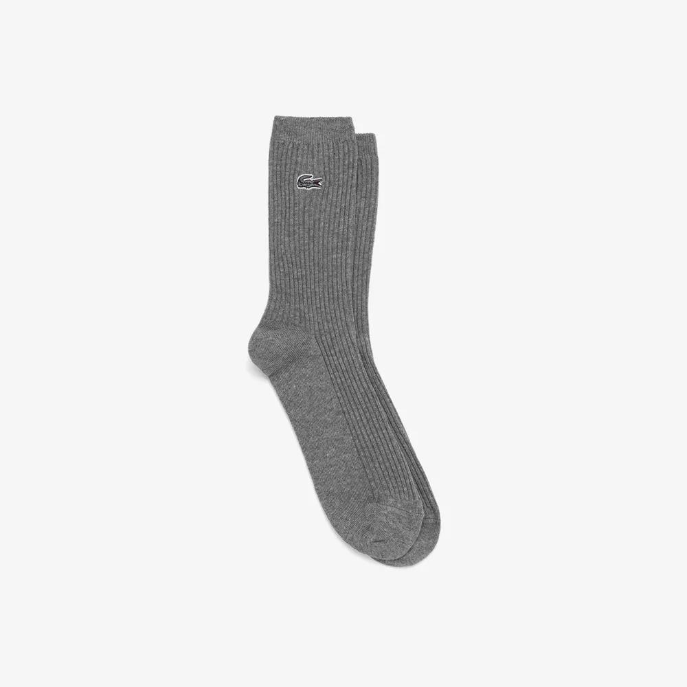 Women s Rib Knit Mid-Length Socks RA012E-55N-CCA Off-White (70V)