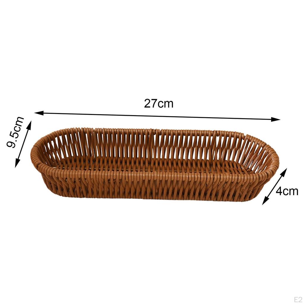 Handcrafted Wicker Utensil Holder and Bread Basket Set