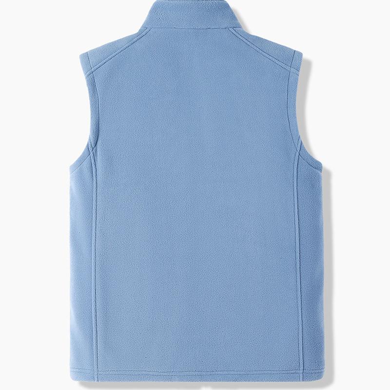 Herbst Herren Outdoor Freizeitweste Jacke Herren Uni Stehkragen Winddicht Polarfleece Weste Angeln Wandern Weste Mann