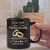 Valentine's Day Couple Ceramic Coffee Mug Water Cup Black English