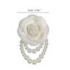Imitation Perle Hochzeit Handgelenksblume Corsage Armband Braut Brautjungfer Stoff Kamelie Brosche Anstecknadel Handblume Schnalle Anstecknadel