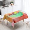Tischdecke mit Lebensmittelmotiv, wasserdicht und ölabweisend, nordischer Stil, Küchentischdecke, moderne Heimdekoration