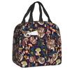 Mushroom Forest Insulated Lunch Bag for Women Leakproof Thermal Cooler Bento Box Office Picnic Travel