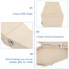 Halloween Coffin Candy box Mini Hexagonal Coffin Gift Box Wooden Box Candy Storage Box DIY Halloween Party Gift Box Accessories