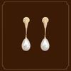 [Orecchini a Clip a Goccia] Eleganti e Sexy Orecchini a Lunga Goccia Finti a Goccia di Alta Gamma - Zirconia Sintetica, Materiale in Rame