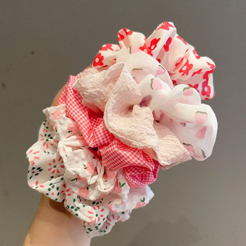 6 Pcs Fashion Sweet Dopamine Flower Headbands For Women Girls Party Hair Accessories