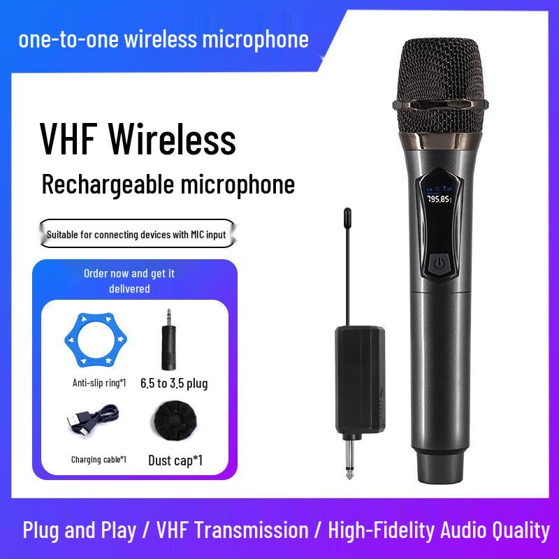 

108 Model Wireless Handheld Microphone Set with Outdoor Speaker & Live Sound Card