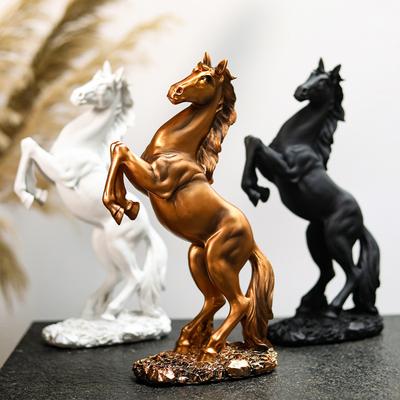 Horse Statue Art Home Deco Animal Sculpture Resin Craft Figurine Ornament Statue