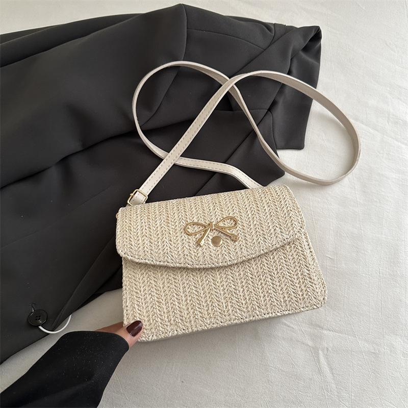 Niche Design Woven Bag Women's 2025 Summer New High-value Chain Bag Fashionable Shoulder Messenger Small Square Bag