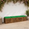 4 piece seat cushions SOEST 4 pcs. 100percent  Polyester Green
