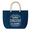 Beach Bag - PLANETEE - Elodie Goddess Legend - Rope Handle - Large Size - Multicolored Cotton
