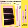 60D-100D 3D False Eyelash Set - DIY Hot Melt Dense Cluster Lashes