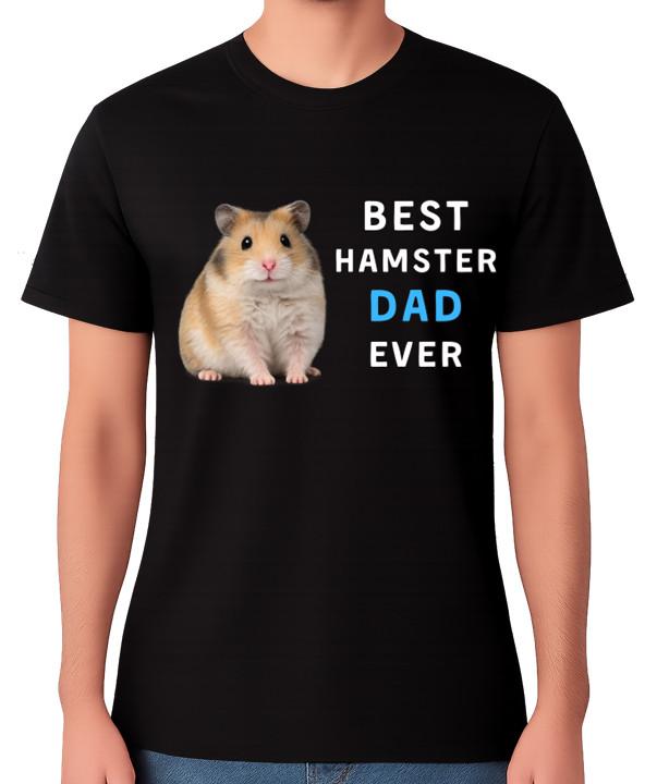 Best Hamster Dad Ever T-Shirt Cute Small Pet Lover Gift Father Tee S разноцветный