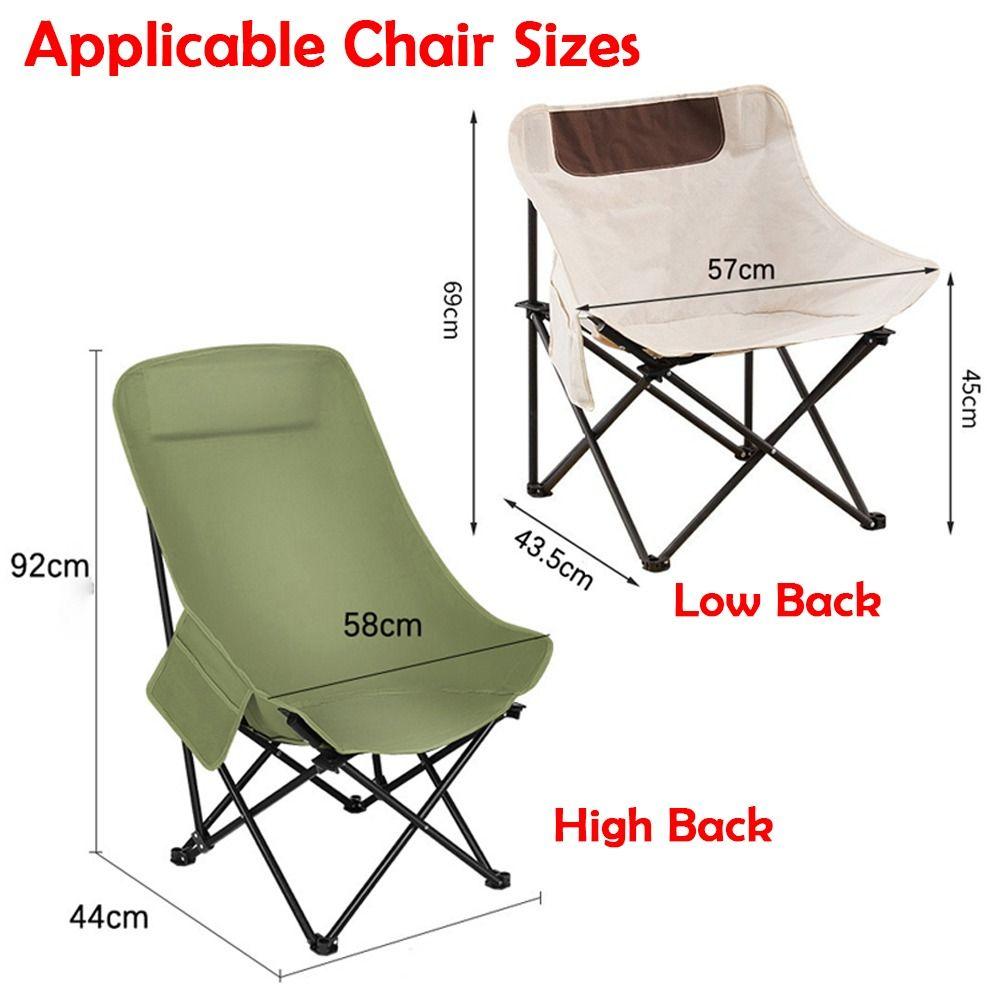 Thickened Moon Chair Replacement Fabric Breathable Seat Cover  for Outdoor Fishing Backyard
