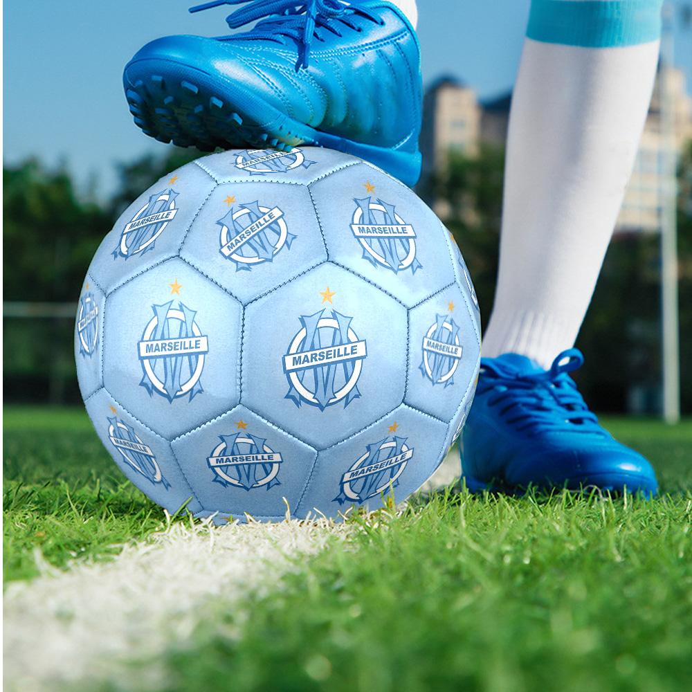 Olympique Marseille Theme Size 5 Match Soccer Ball Professional Outdoor Football Soft Touch Training Ball