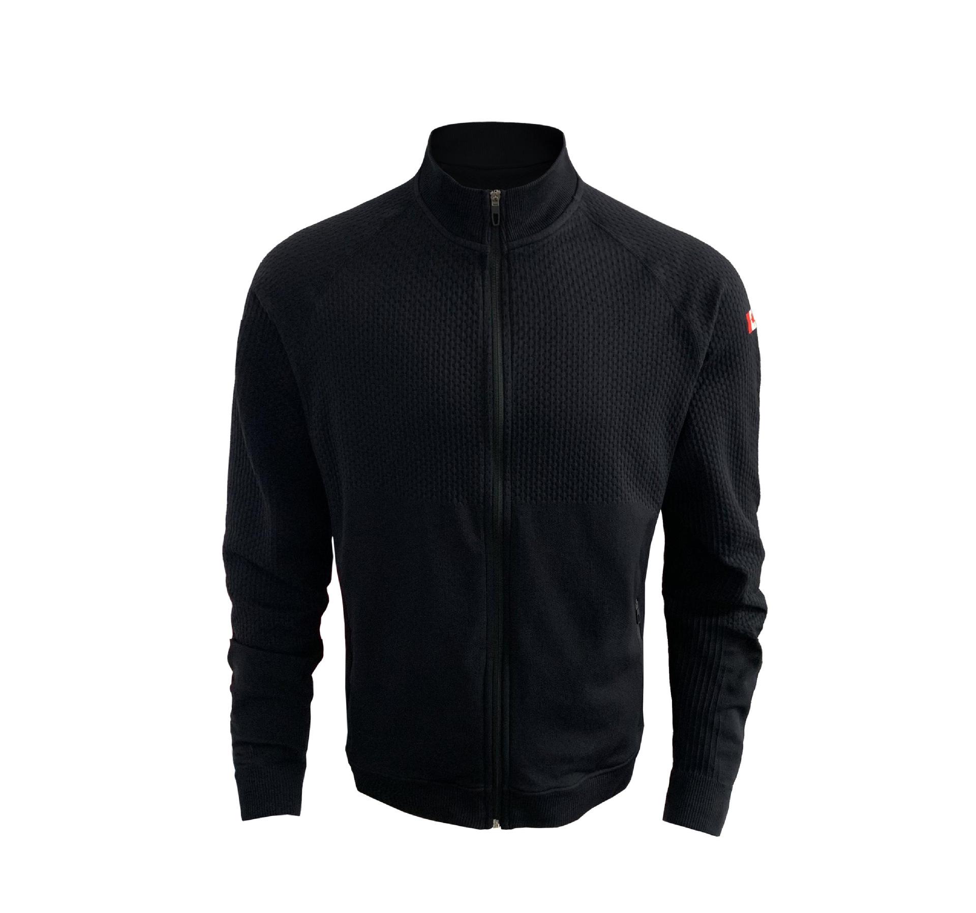 Lulu Seamless Jacquard Fitness Hoodie with Stand Collar and Zipper Extra Large