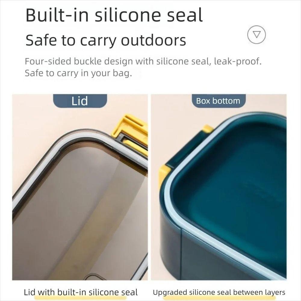 Stainless Steel Food Storage Container Sealed Design Food Snacks Box  Worker