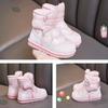 Children's Mid-cut Warm Cotton Shoes Winter Fashion Thickened Cotton Boots Girls Waterproof Printed Casual Shoes Anti-slip Snow Boots