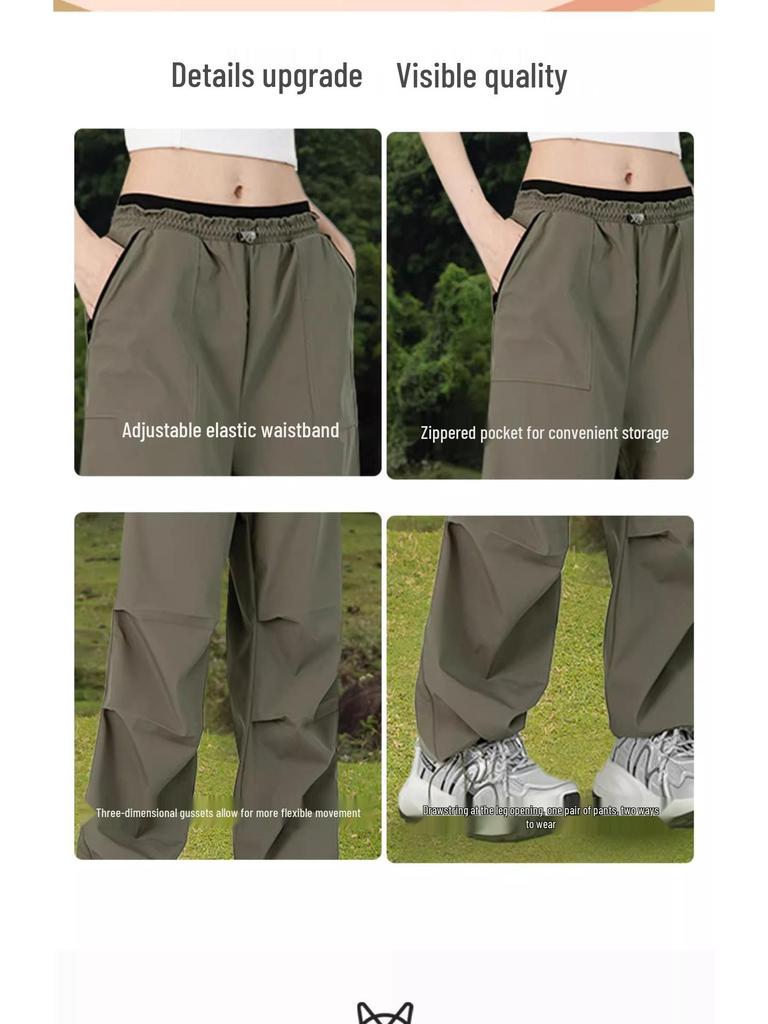 Women's Spring Waterproof Windproof Hiking Cargo Pants