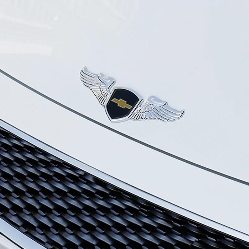 AABHE1 Per Emblema Logo Chevrolet Aveo Cruze Malibu Trax Lacetti Niva Captiva Camaro Metallo Auto Cofano Emblema Adesivo Auto Accessori Anteriori