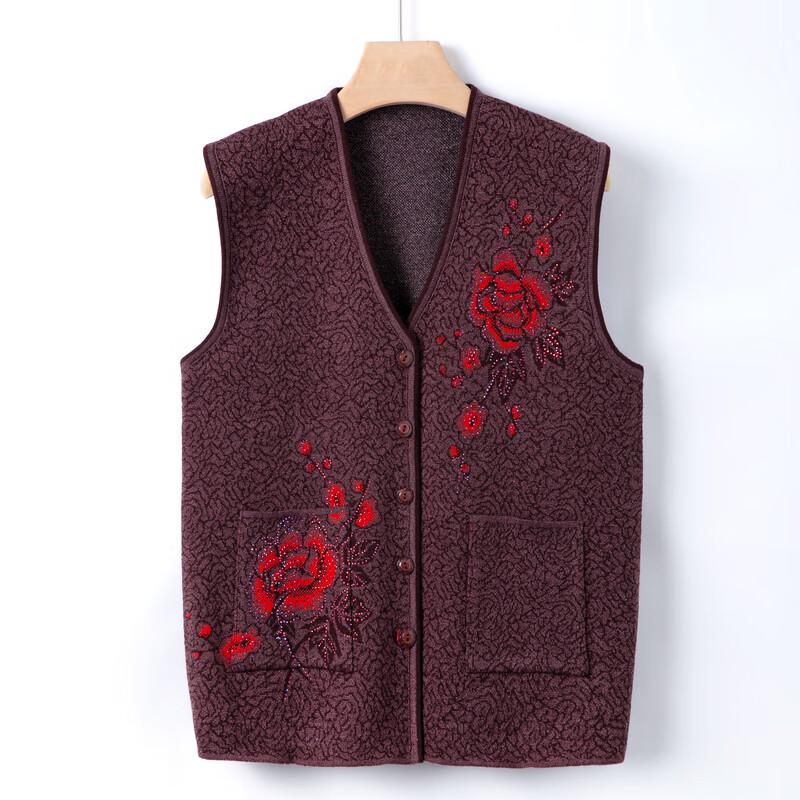 Hodo Damen V-Ausschnitt Strick-Cardigan-Weste