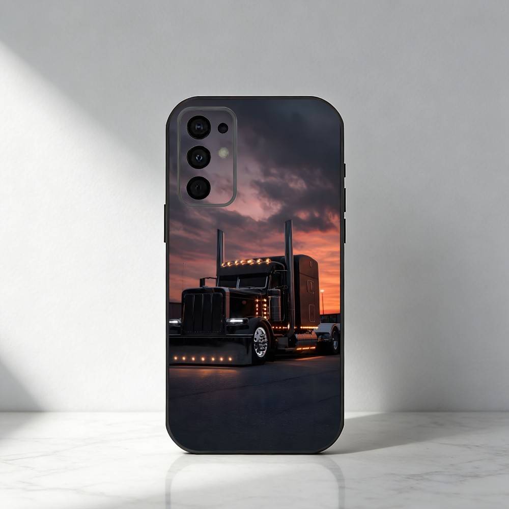 

E-Euro T-Truck Phone Case For Samsung S25,S24,S21,S22,S23,S30,Ultra,S20,Plus,Fe,Note,5G Black Cover Samsung S225G