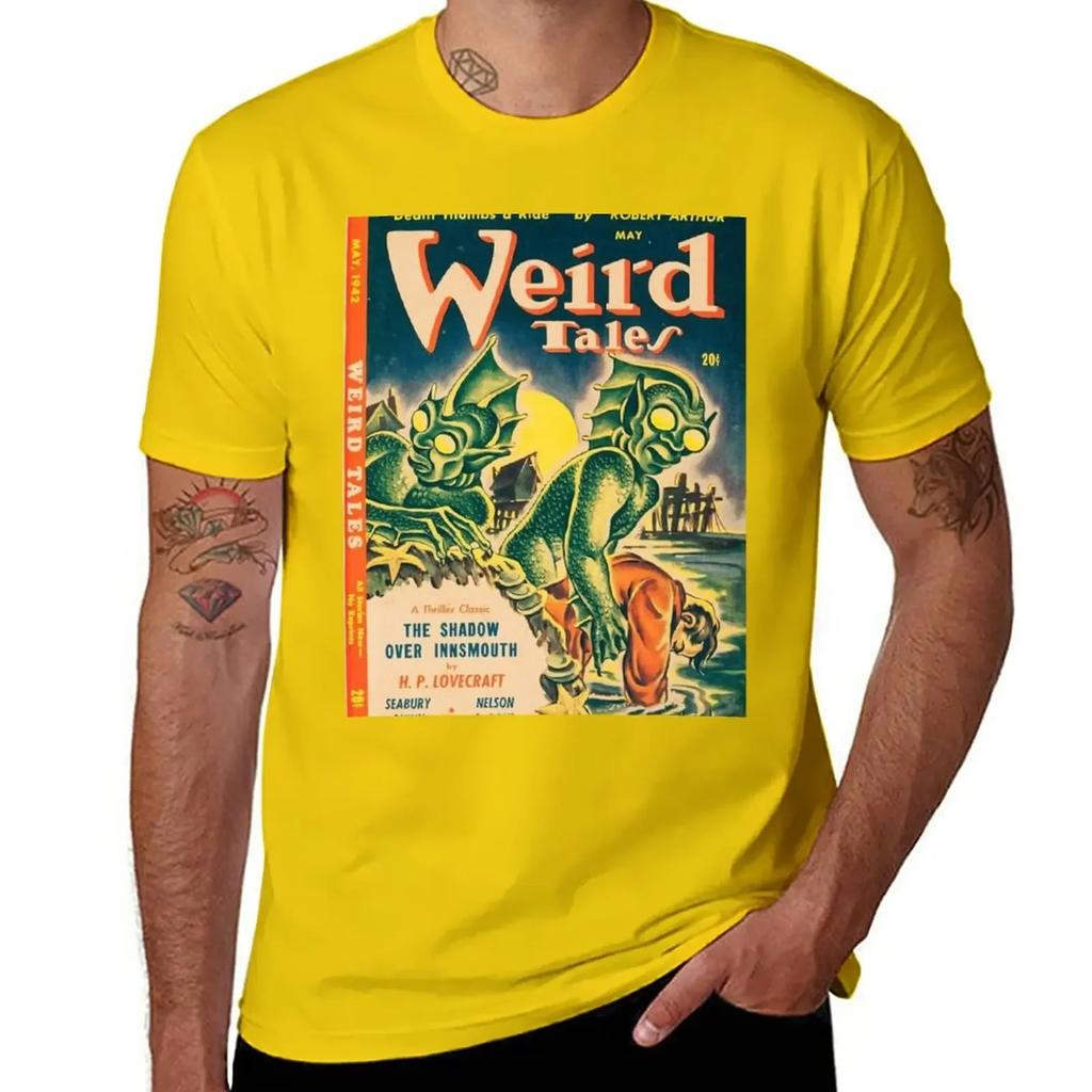 Weird Tales T-Shirt tops customizeds Blouse mens cotton t shirts