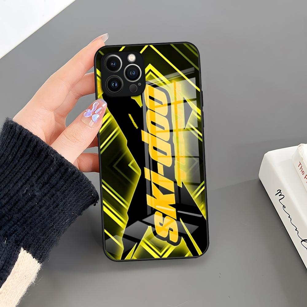 

Ski Doo Ski-Doo Team Phone Case Tempered Glass For IPhone 16 Pro 15 Pro Max 14 13 12 11 X XR XS Max 8 7 Plus SE Cover iPhone16Pro