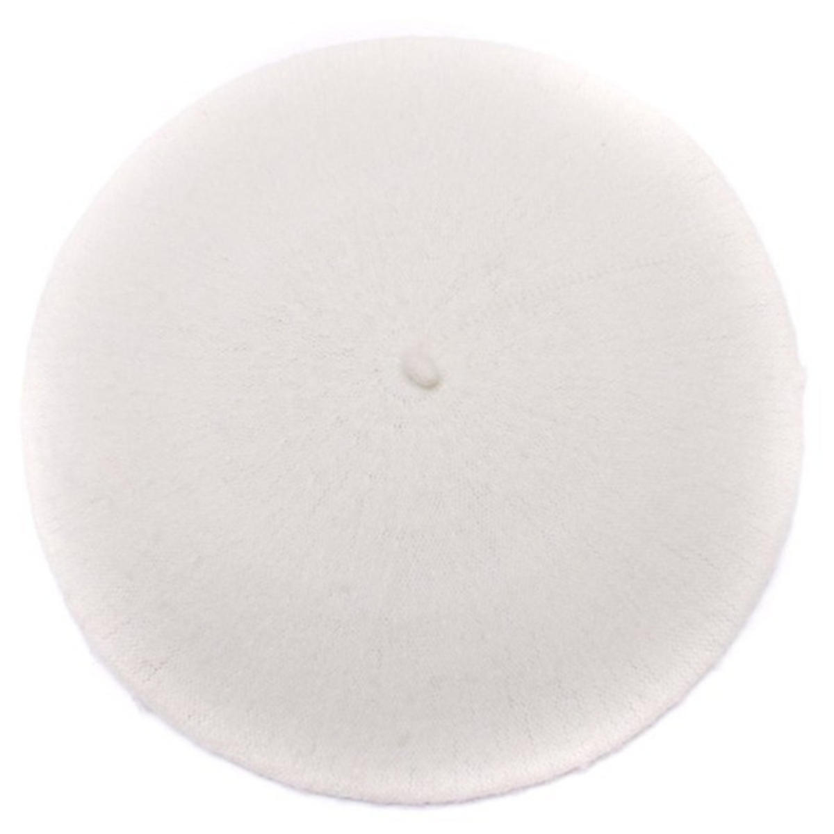 

Women Wool Berets French Artist Style Winter Warm Beanie Hat Retro Beret Solid Color Elegant Lady All Matched Autumn Caps one size белый