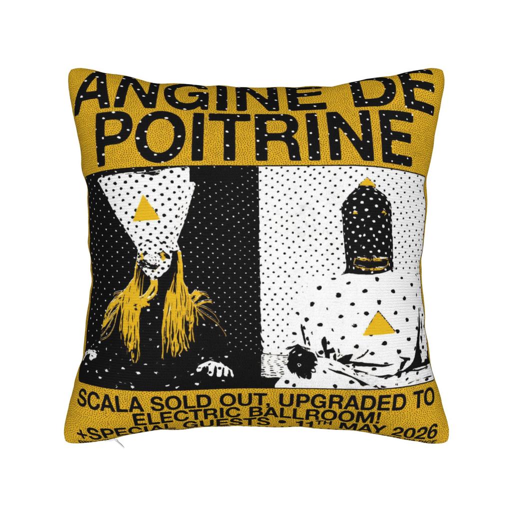 Angine De Poitrine Square Pillow Covers Polyester Car Sherpa Mantra Cushion Cover Cute Decor Throw Pillow Case