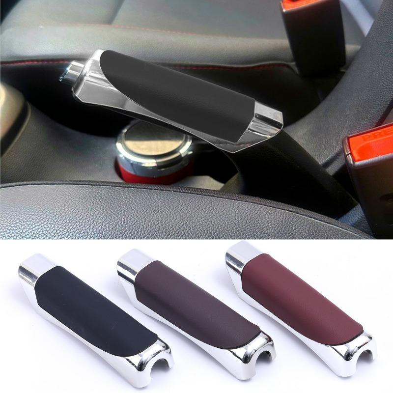 Universal Leather PU Car Decoration Anti-slip Handbrake Covers Auto Gear Shift Collars for Honda Toyota VW Hyundai Accessories