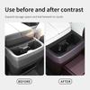 for Kia Telluride 2027 Center Console Water Cup Holder Drinks Storage Box Silicone Tray Car Interior Accessories Black