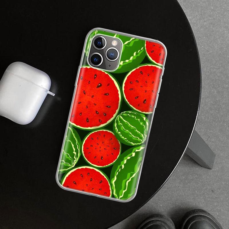 

Watermelon Summer Fruit Phone Case Cover for iPhone 11 12 13 Mini 14 15 Plus 16 Pro Max 17 Air 7 8 + SE Art Customized Fundas 11 iPhone 16