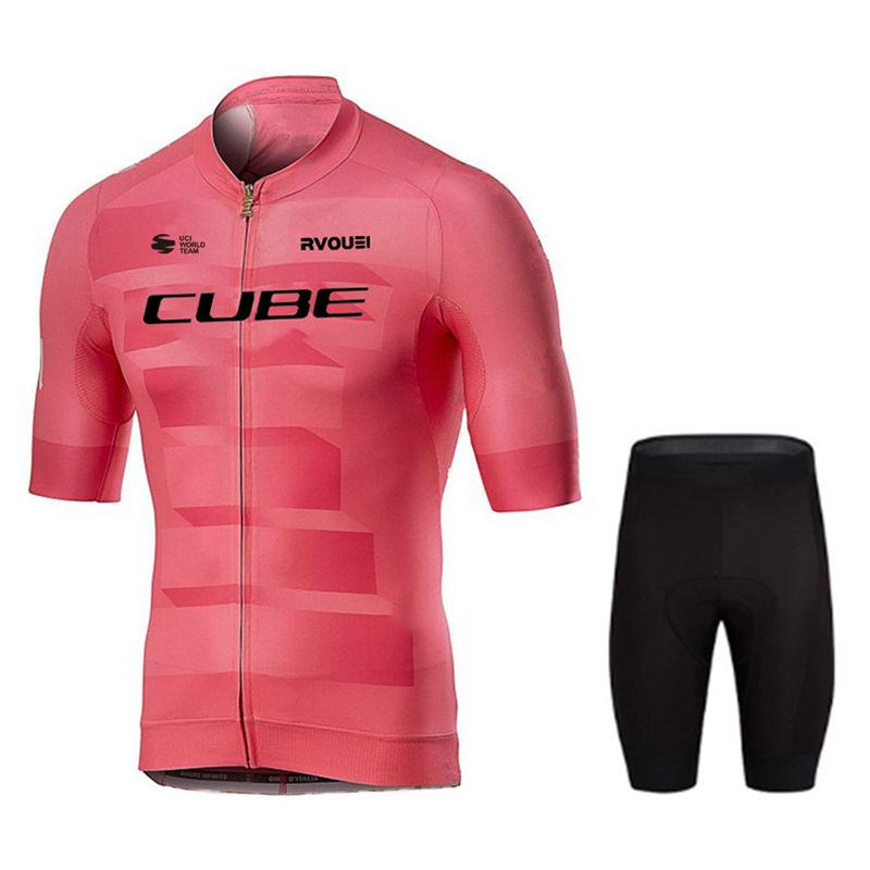 Rvouei  Bicycle Clothing  2026 Summer Breathable Cycling Suit Set Short Sleeve Shirt Bike Gel Pad Bib Shorts Sports Maillot Ropa Ciclismo